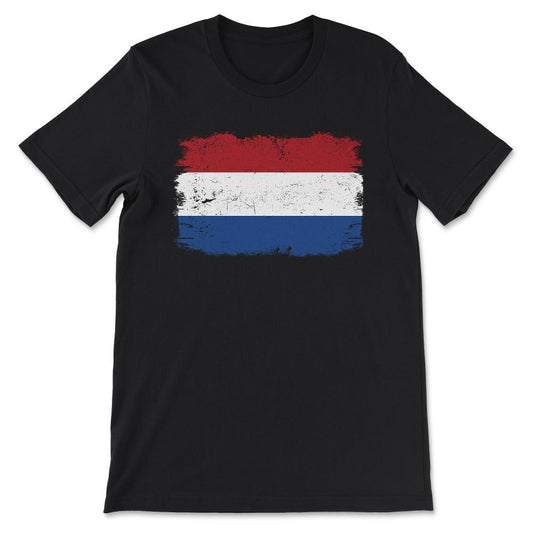 Holland Country Flag Holland Country Tourist Holland Team Gift Tee - - Black