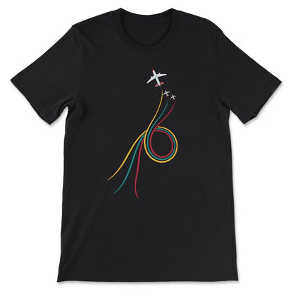 aeroplane v 5 Gift Tee - Unisex T-Shirt - Black