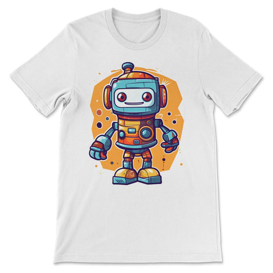 Robot Baby Robotic Future Engineer Technology Bionic Science Gift Tee - White