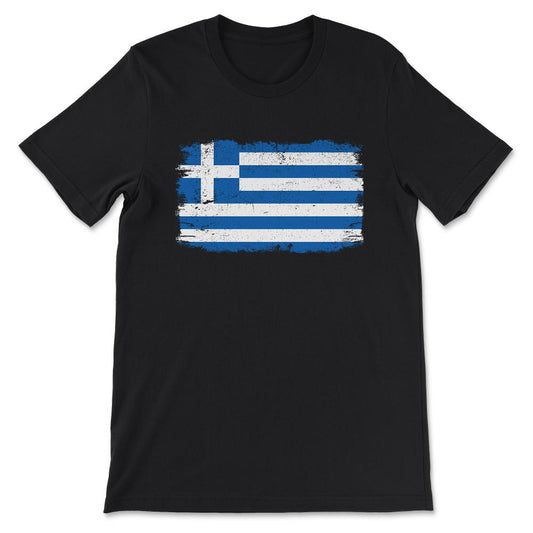 Greece Country Flag Greece Tourist Greece Country Team Gift Tee - - Black