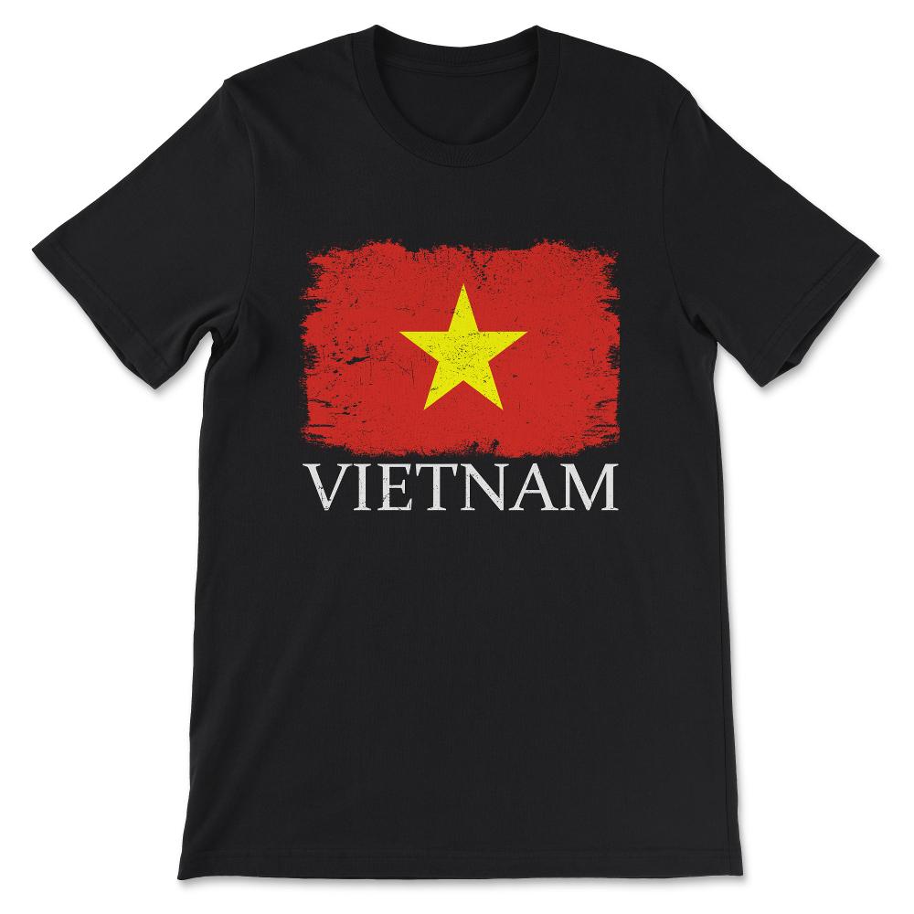 Vietnam Country Flag Vietnam Country Tourist Vietnam Team Gift Tee - - Black