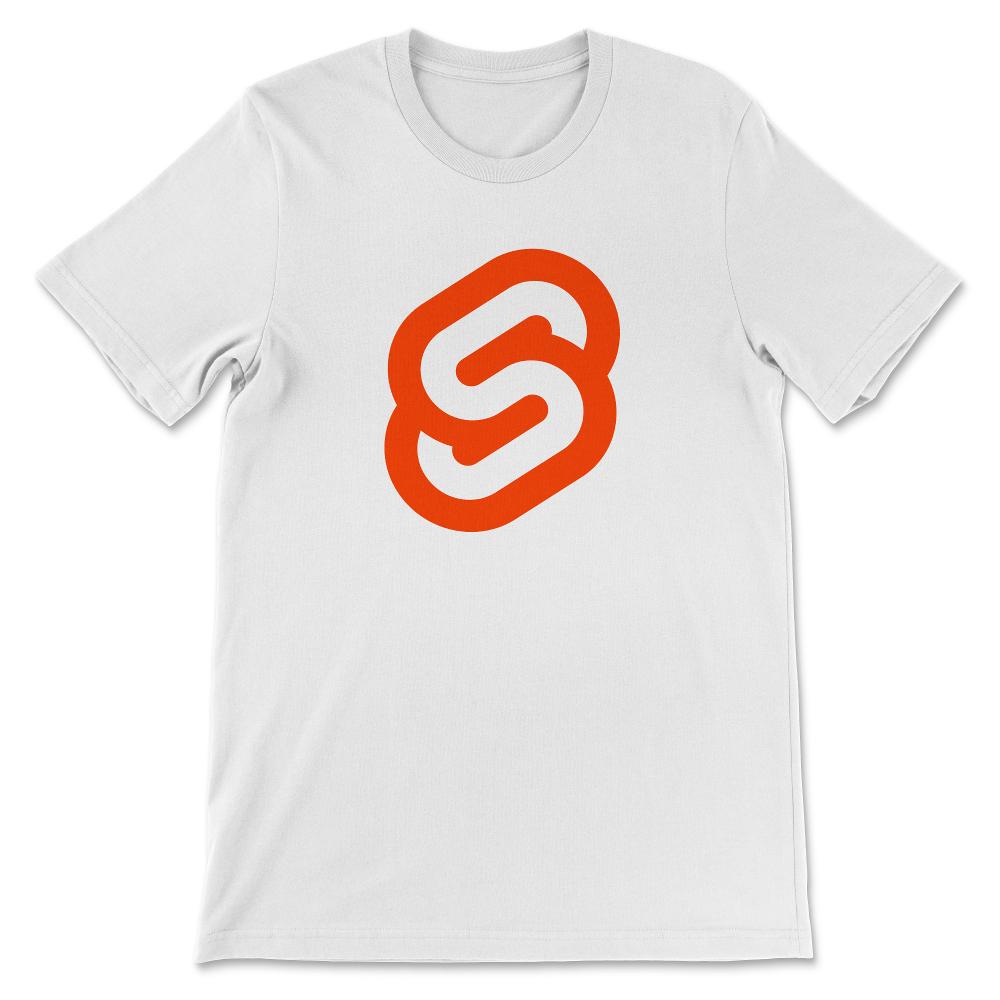 Svelete Logo Design For Programmers Who Like Svelete Gift Tee - - White