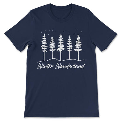 winter wanderlad Gift Tee - Unisex T-Shirt - Navy