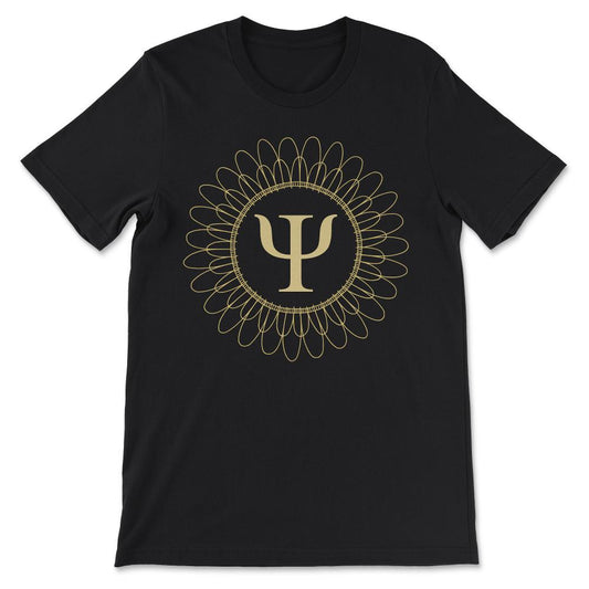 Psychology Logo Psychologist Student Teacher Researcher Gift Gift Tee - Black