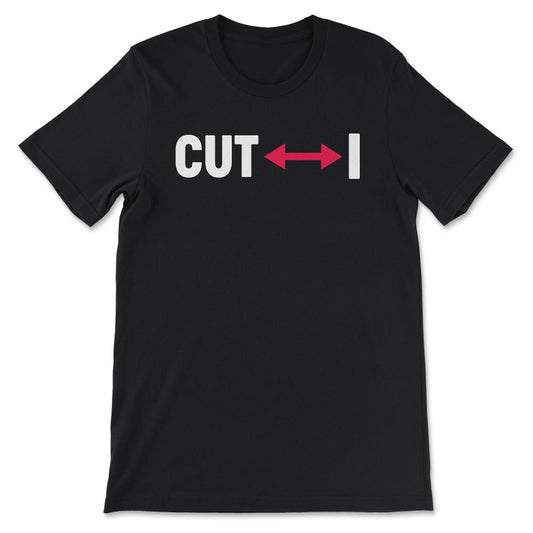 Connecticut (connect I cut) white Gift Tee - Unisex T-Shirt - Black