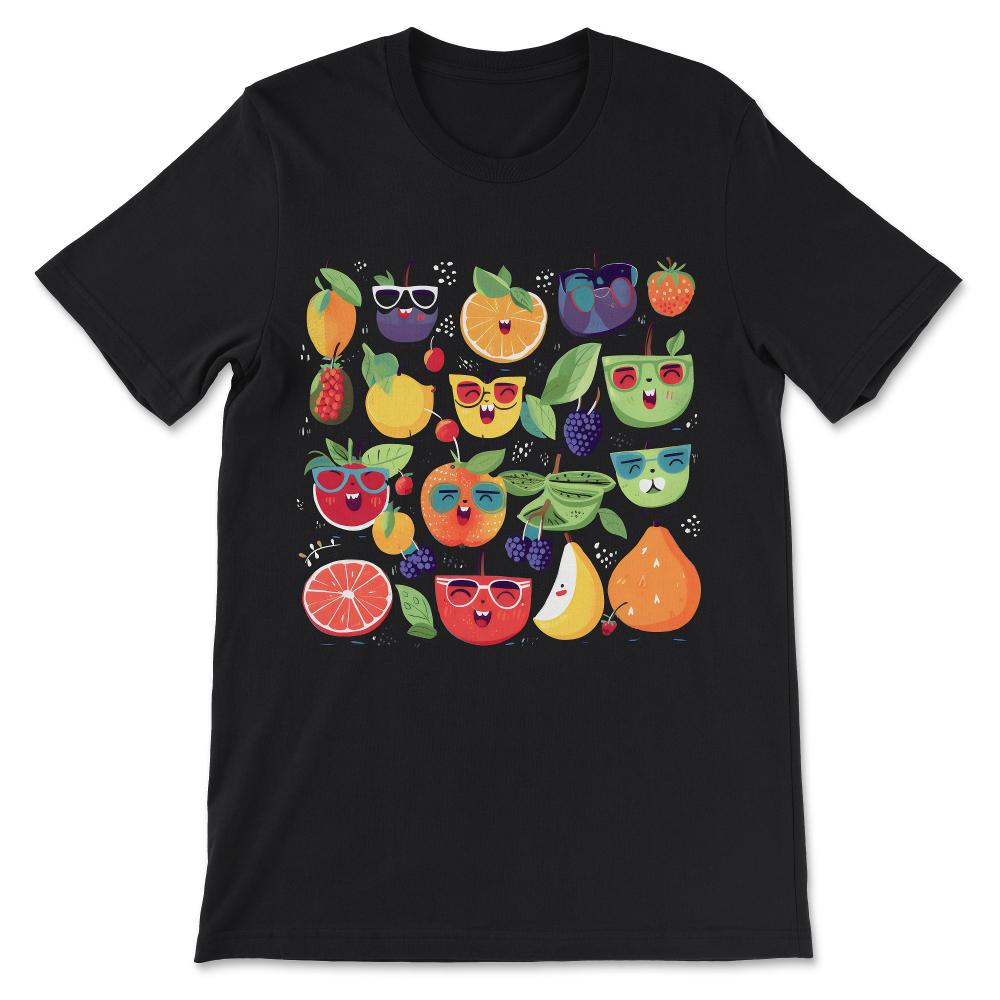 Done - Funny Fruits Sweet Dancing Foodie Summer Cute Party Friends - Black