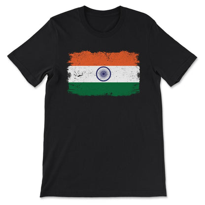 India Flag Indian Flag India Tourist India Team India Sports Gift Tee - Black
