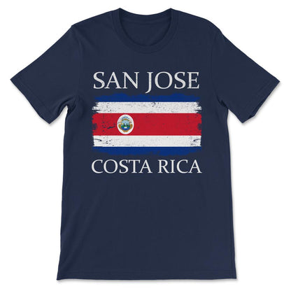 San Jose Costa Rica Flag Costa Rica Tourist Capital Costa Rica Gift - Navy