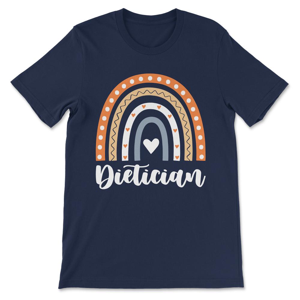 Dietician - Registered Graduate Dietary Worker Nutritionist Gift Tee - Navy