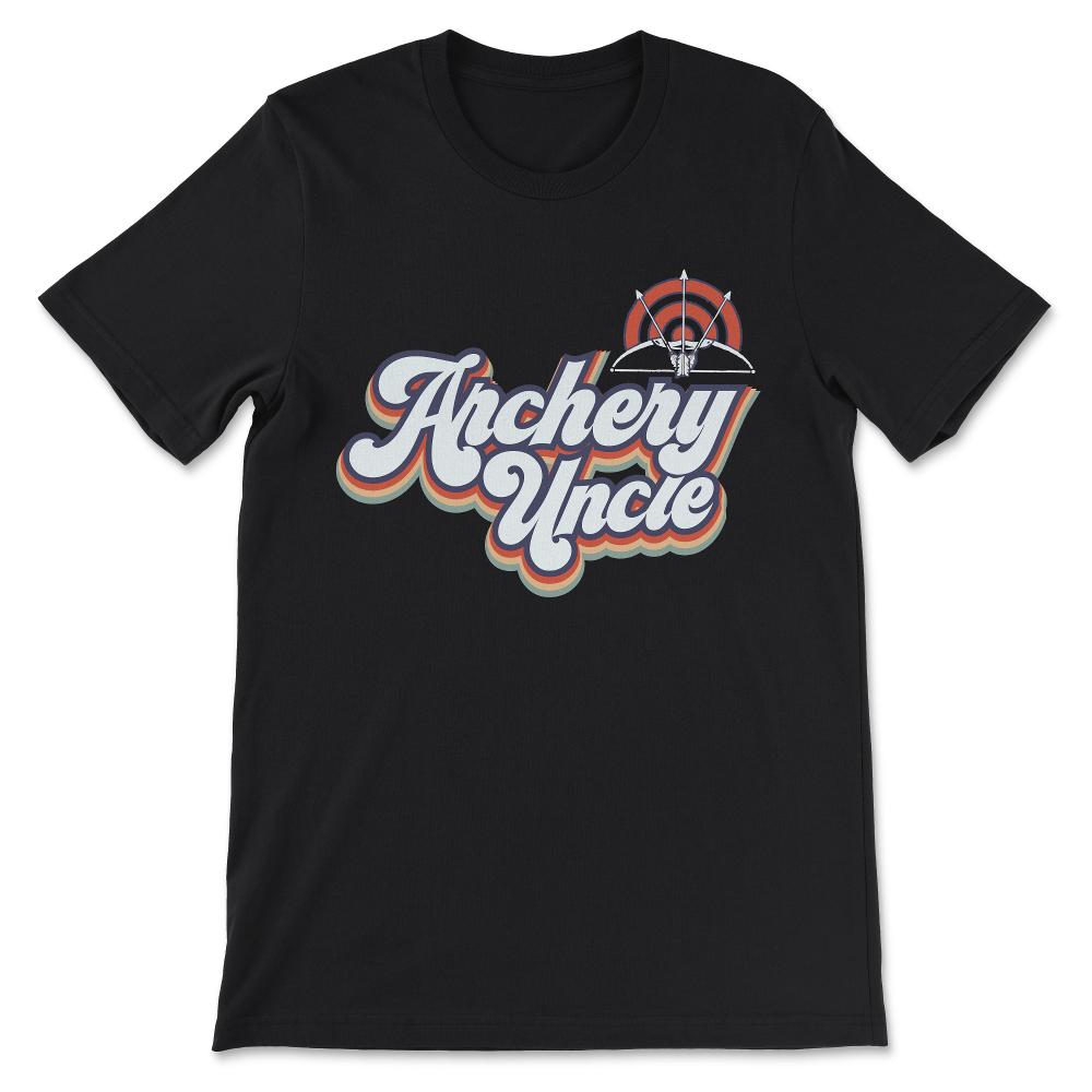 Archery Uncle Archery Man Archer Bowman Archery player Gift Tee - - Black