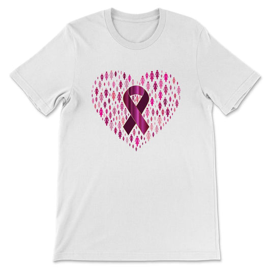 Female Cancer Support Shirt 1 Gift Tee - Unisex T-Shirt - White