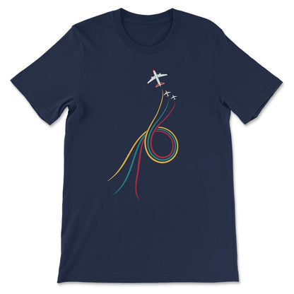 aeroplane v 5 Gift Tee - Unisex T-Shirt - Navy