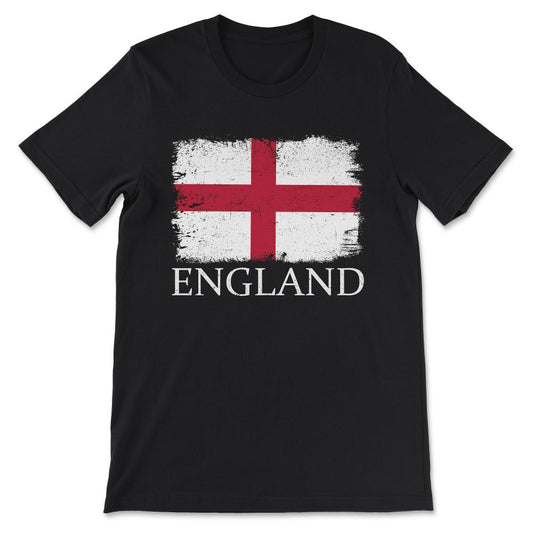 England Country Flag England Country Tourist England Team Gift Tee - - Black