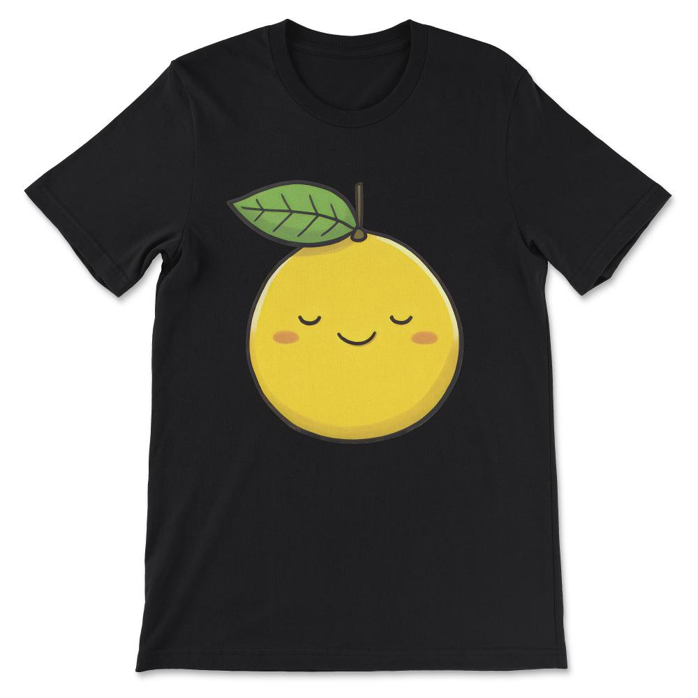 Lemon Funny Cute Lemon Summer Citrus Fruit Lovers Lemonade Gift Tee - - Black