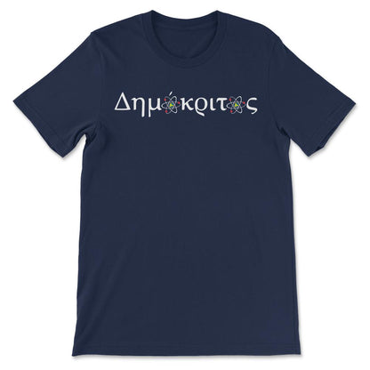 atoms white Gift Tee - Unisex T-Shirt - Navy