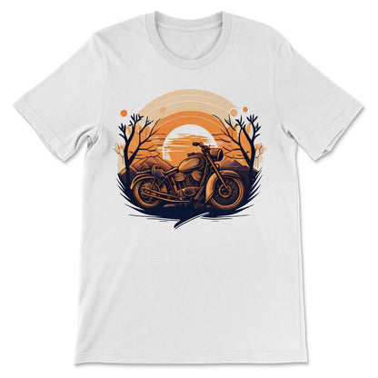 Done - Motorcycle Vintage Biker Life Sunset Retro Rider Motorbike - White