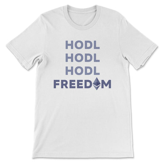 Ethereum Logo ETH Coin Crypto Bitcoin Trader Miner Gift Gift Tee - - White