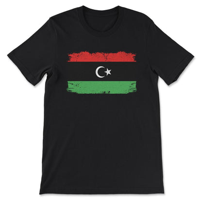 Libya Country Flag Libya Tourist Libya Country Team Gift Tee - Unisex - Black