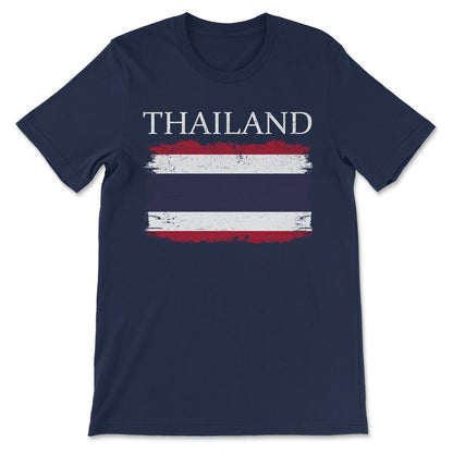 Thailand Country Flag Thailand Tourist Thailand Team Gift Tee - - Navy