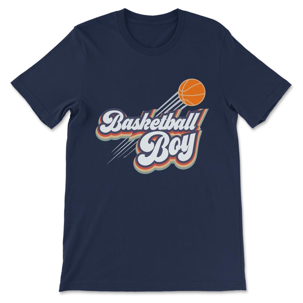 Basketball Boy Basketball Man Basketball Player Athlete Team Gift Tee - Navy