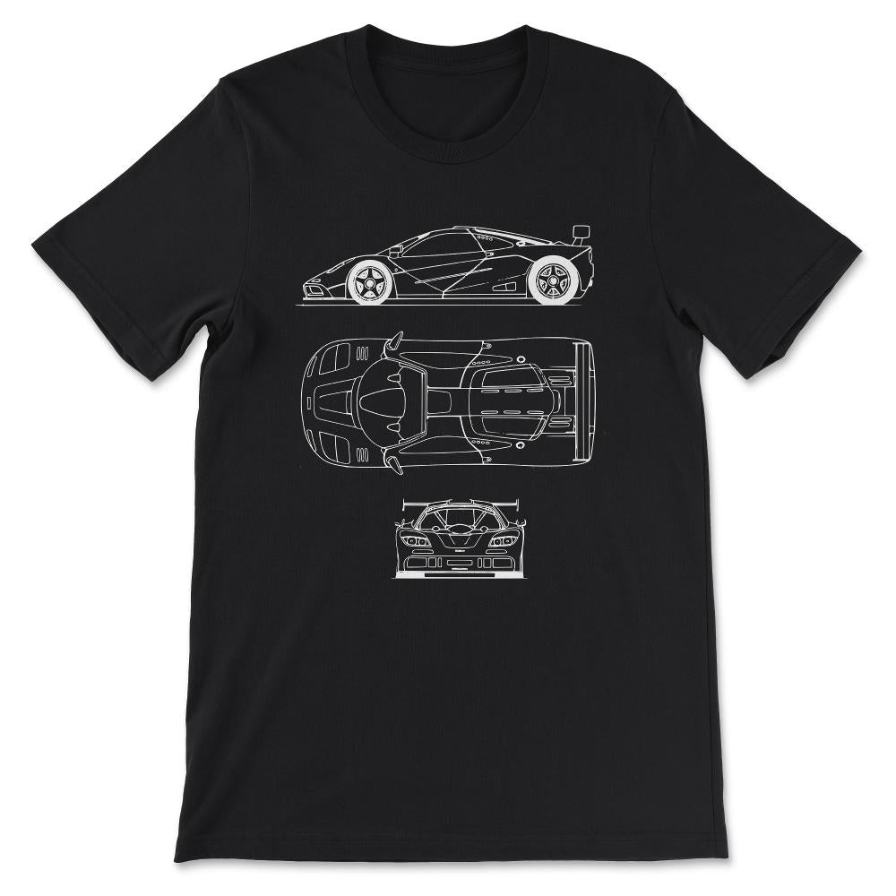 Sports Car - Super Car - Mechanic Sports Cars Lover Gift Gift Tee - - Black