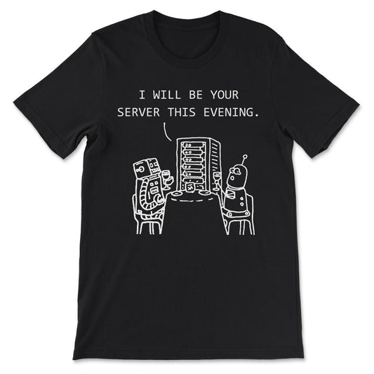 Robots Robotic Engineering Robot Programmer Robotic Business Gift Tee - Black