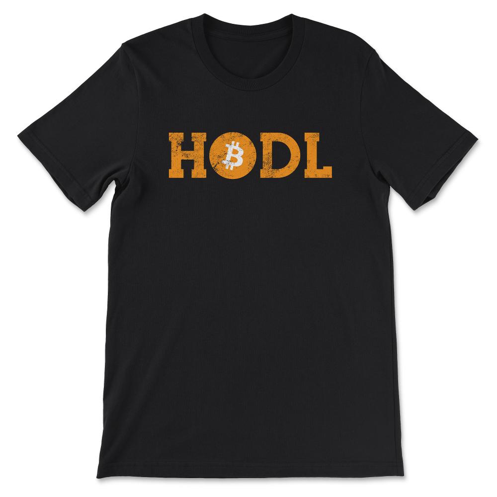 Bitcoin Hodl BTC Coin Crypto Trader Hodl Moon Future Freedom Gift - Black