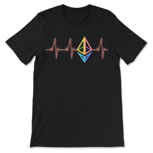 Ethereum Logo ETH Coin Crypto Bitcoin Trader Miner Gift Gift Tee - - Black