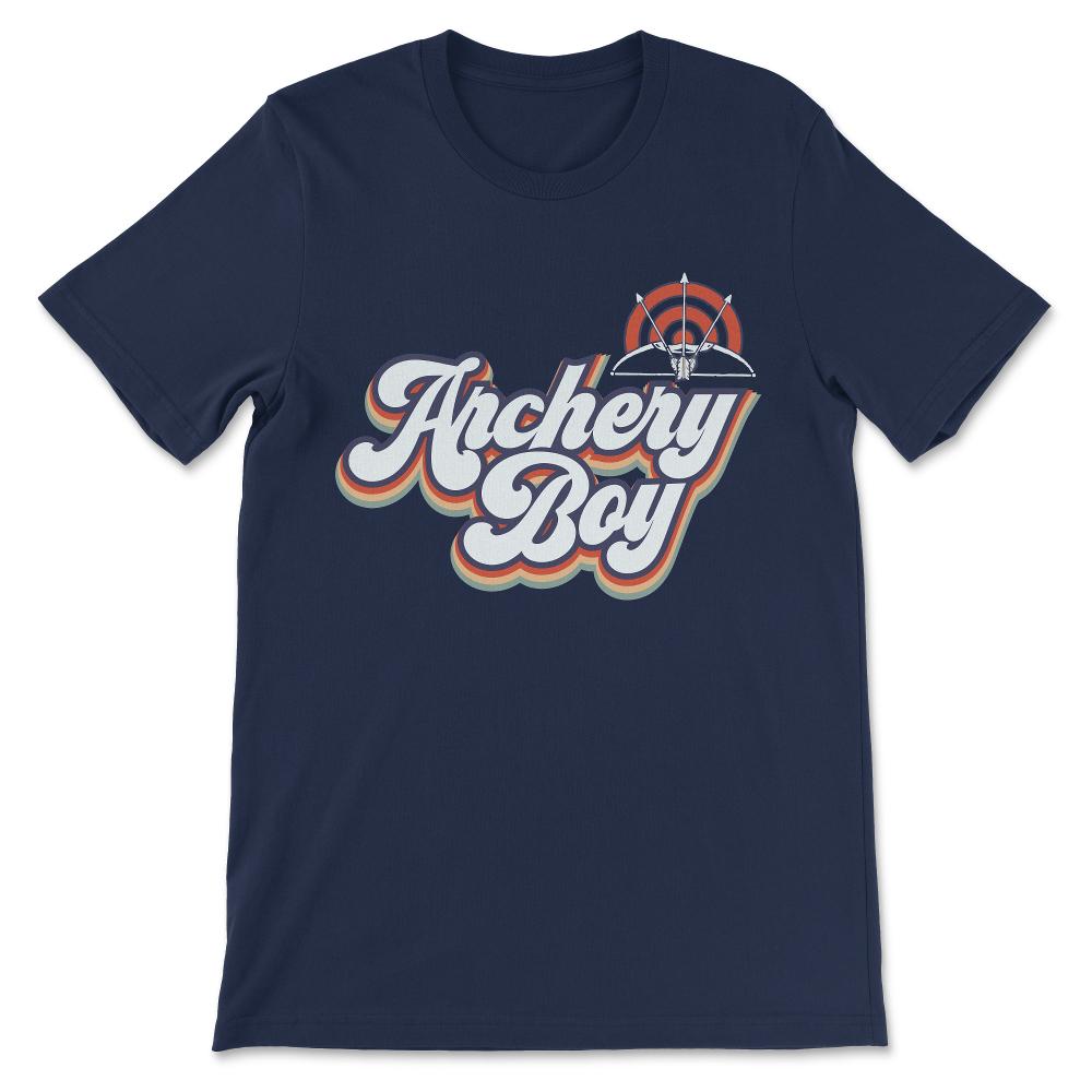 Archery Boy Archer Bowman Archery Player Archery Team Sport Gift Tee - Navy