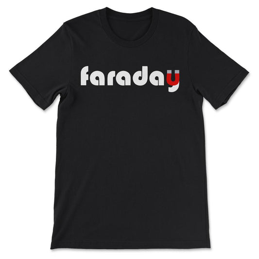 faraday white Gift Tee - Unisex T-Shirt - Black