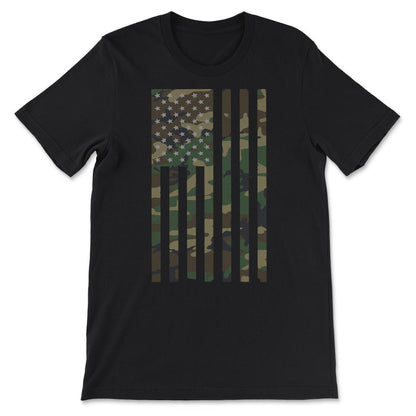 America USA Flag America Tourist American Team Flag Gift Tee - Unisex - Black