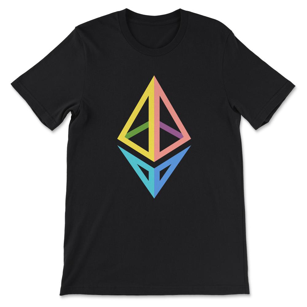 Ethereum Logo ETH Coin Crypto Bitcoin Trader Miner Gift Gift Tee - - Black