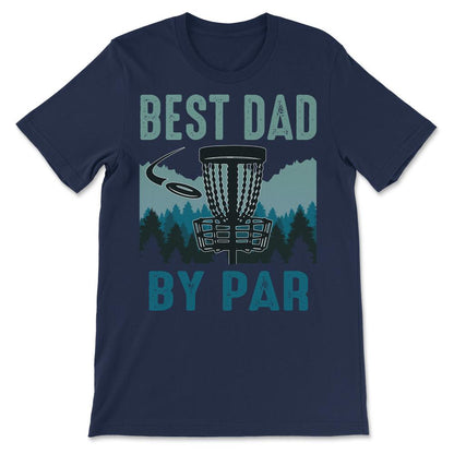 Disc Golf Dad Disc Golf Father Disc Golf Parents Player Team Gift Tee - Navy