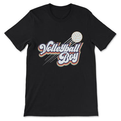 Volleyball Boy Volleyball Man Volleyball Player Coach Team Gift Tee - - Black