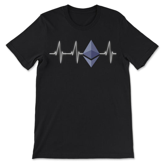 Ethereum Logo ETH Coin Crypto Bitcoin Trader Miner Gift Gift Tee - - Black