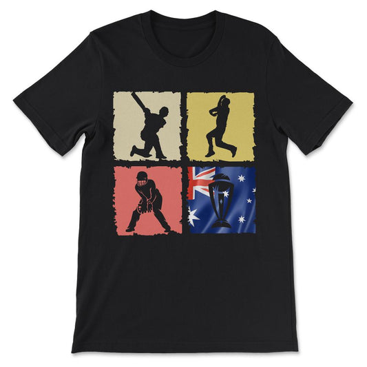 India - India Cricket - Support India Cricket for World Cup Gift Tee - Black