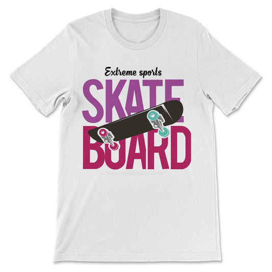 skate board for tee Gift Tee - Unisex T-Shirt - White
