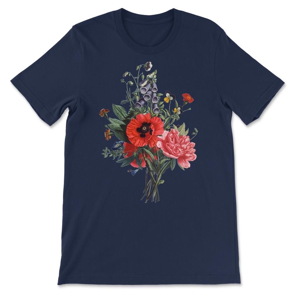 Spring Flowers Gift Tee - Unisex T-Shirt - Navy