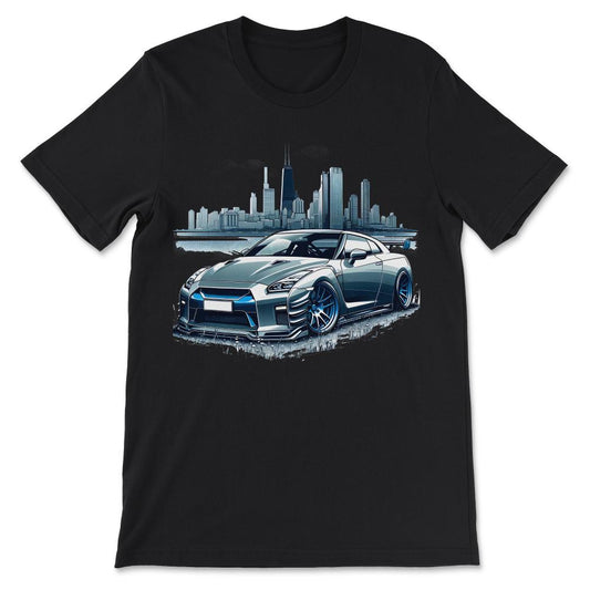 Luxury Car Racer Sport Lover Supercar Turbo Racing Fast Cool Gift Tee - Black