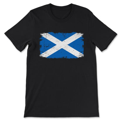Scotland Country Flag Scotland Tourist Scotland Team Gift Tee - - Black