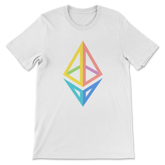 Ethereum Logo ETH Coin Crypto Bitcoin Trader Miner Gift Gift Tee - - White