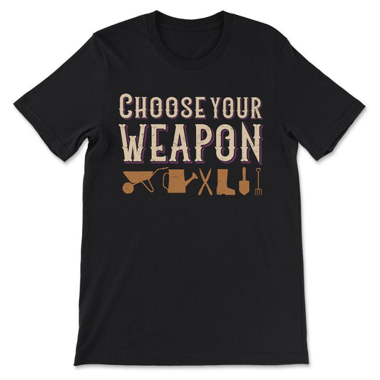 Weapon Garden Tools Perfect Gardener Professional Gardener Gift Tee - - Black