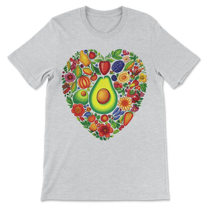 Done - Avocado Fruit Heart Fruitarian Flowers Vegan Food Strawberry - Ash