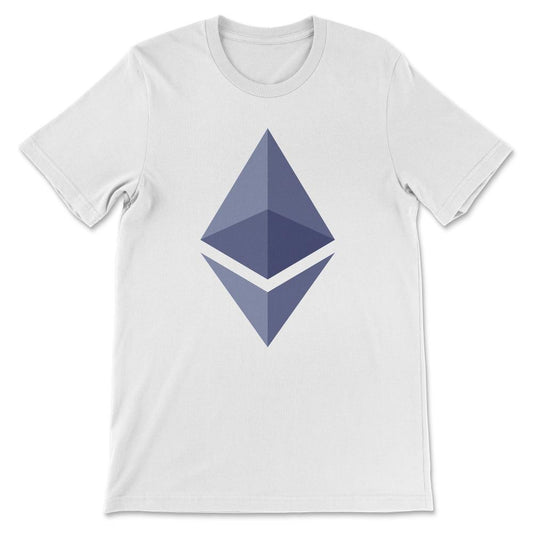 Ethereum Logo ETH Coin Crypto Bitcoin Trader Miner Gift Gift Tee - - White