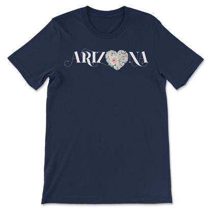 Arizona Succulent Cactus Arizona State Grand Canyon design Gift Tee - - Navy