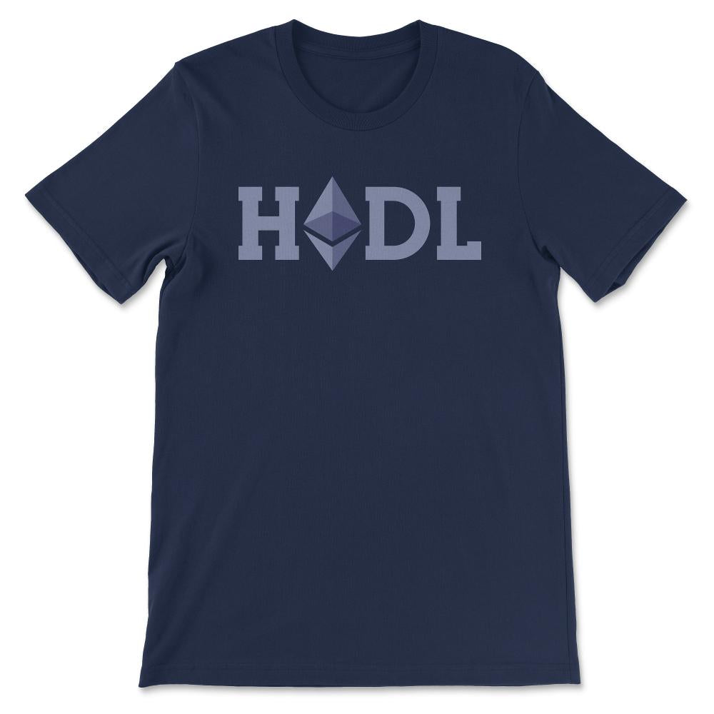 Ethereum Logo ETH Hodl Coin Freedom Crypto Bitcoin Trader Miner Gift - Navy