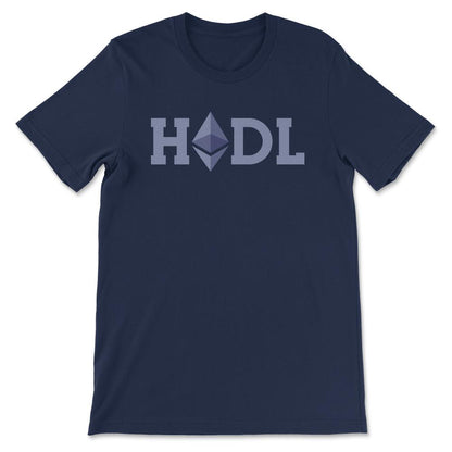 Ethereum Logo ETH Hodl Coin Freedom Crypto Bitcoin Trader Miner Gift - Navy