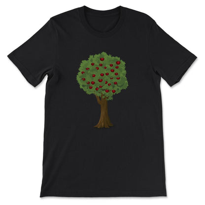 Apple Tree - Apple Picking Season - Apple Orchard - Green and Red - Black