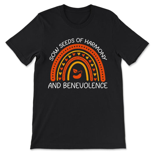 sow seeds of harmony Gift Tee - Unisex T-Shirt - Black