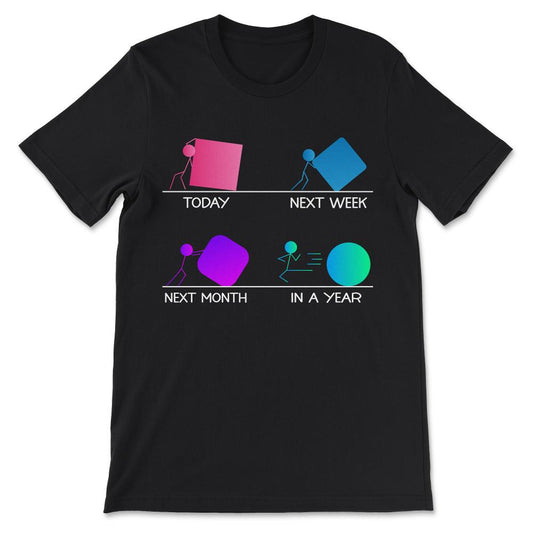 Consistent Mindset Motivational Consistency Consistent Brain Gift Tee - Black